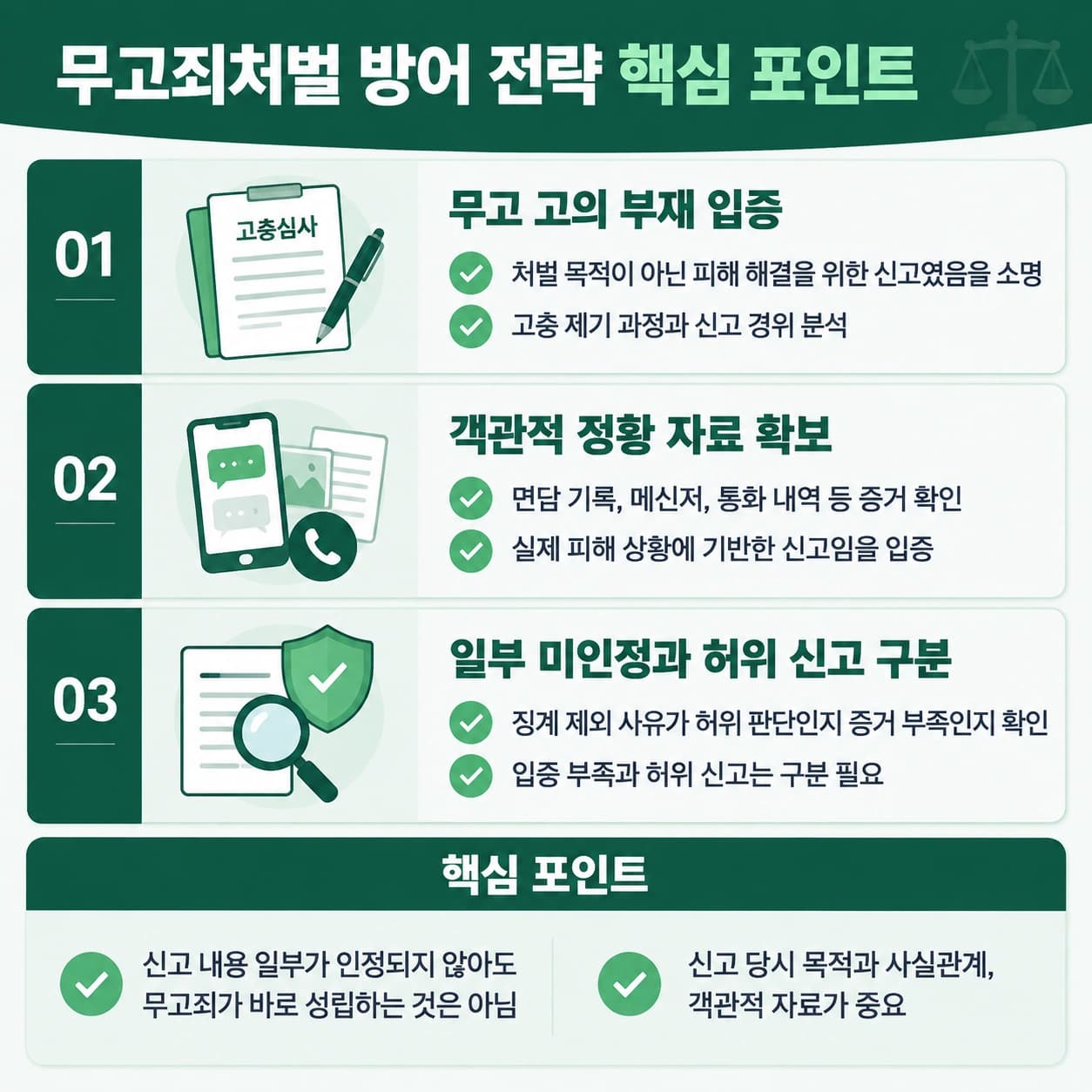 무고죄처벌 방어 핵심 전략